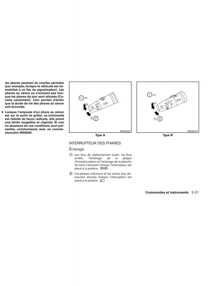 Nissan Altima L31 III 3 manuel du proprietaire / page 71