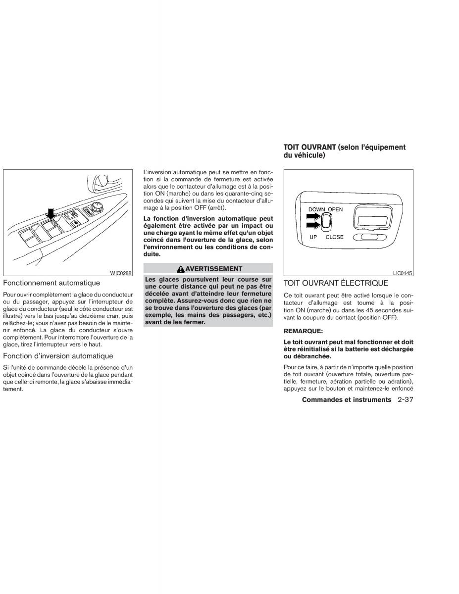 Nissan Altima L31 III 3 manuel du proprietaire / page 87