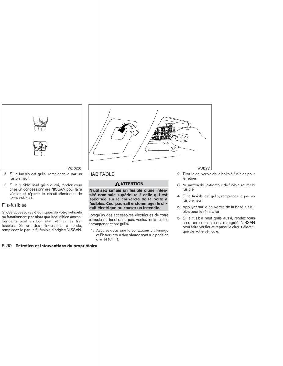 Nissan Altima L31 III 3 manuel du proprietaire / page 226