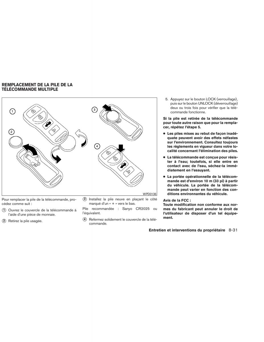 Nissan Altima L31 III 3 manuel du proprietaire / page 227