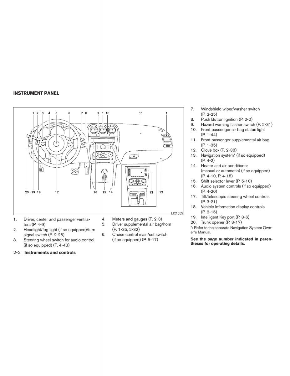 Nissan Altima L32 IV 4 owners manual / page 70