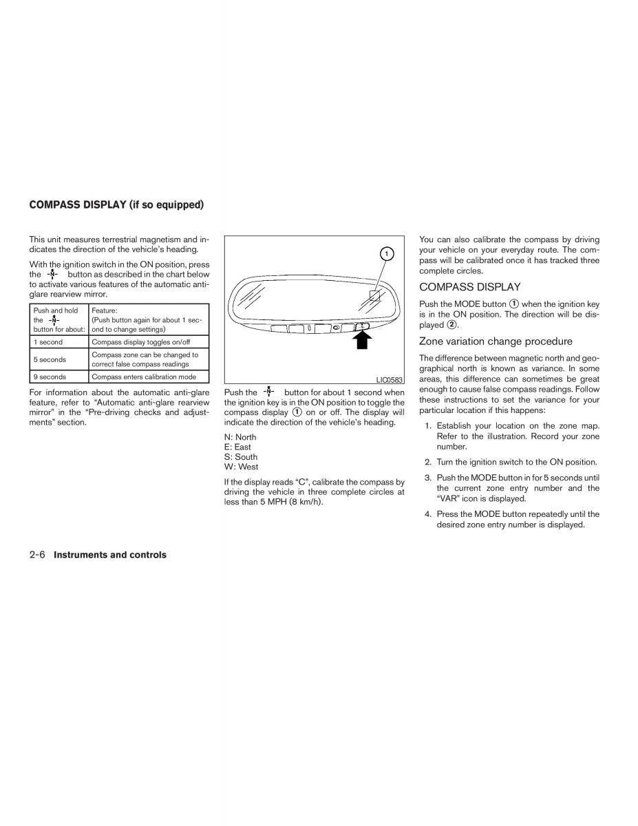 Nissan Altima L32 IV 4 owners manual / page 74