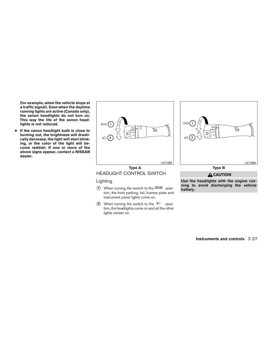 Nissan Altima L32 IV 4 owners manual / page 95