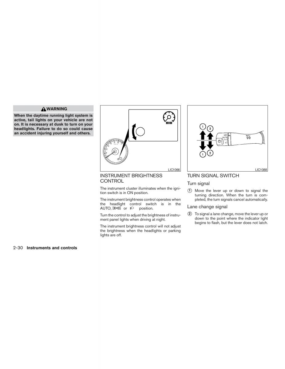 Nissan Altima L32 IV 4 owners manual / page 98