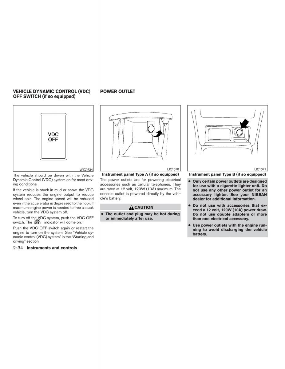 Nissan Altima L32 IV 4 owners manual / page 102