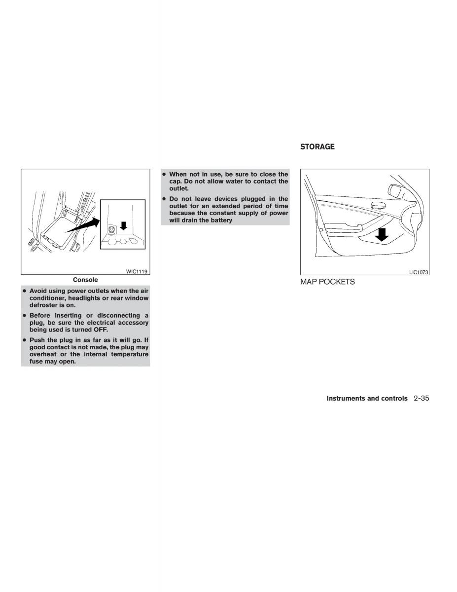 Nissan Altima L32 IV 4 owners manual / page 103