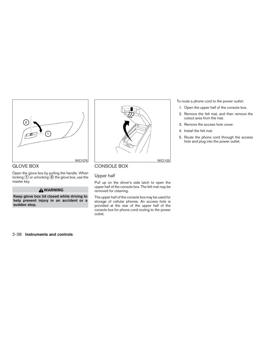 Nissan Altima L32 IV 4 owners manual / page 106