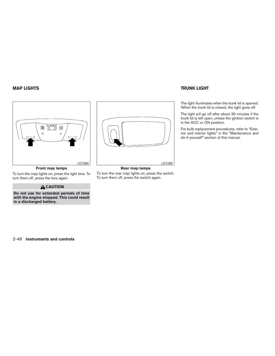 Nissan Altima L32 IV 4 owners manual / page 114