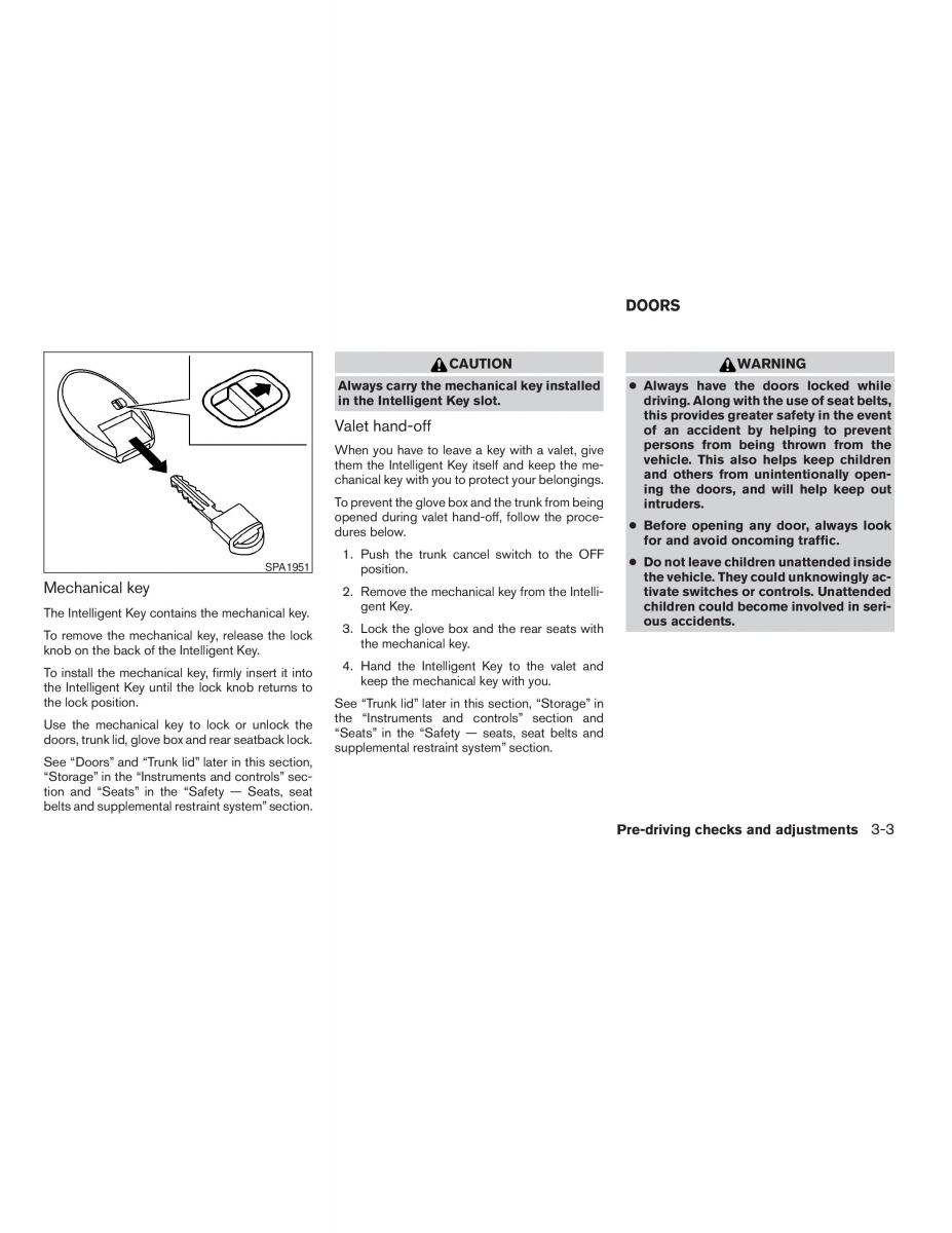 Nissan Altima L32 IV 4 owners manual / page 121