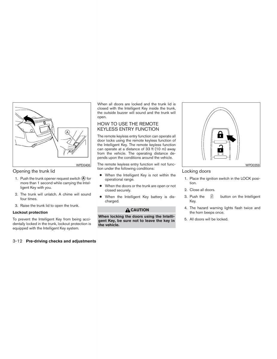 Nissan Altima L32 IV 4 owners manual / page 130