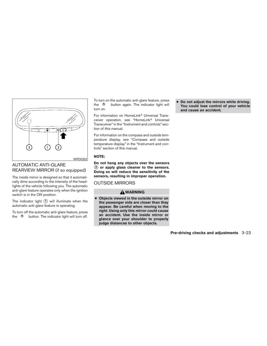 Nissan Altima L32 IV 4 owners manual / page 141