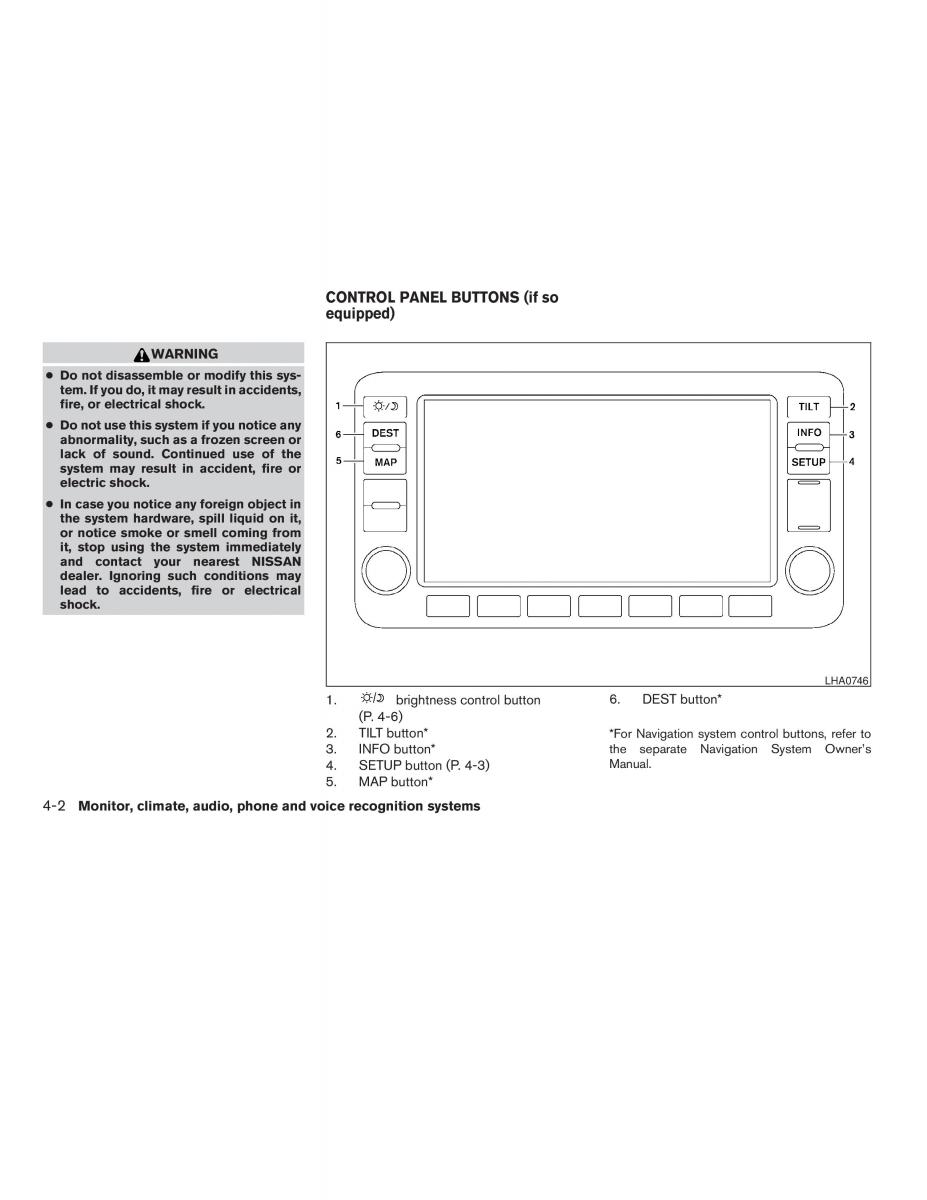 Nissan Altima L32 IV 4 owners manual / page 146