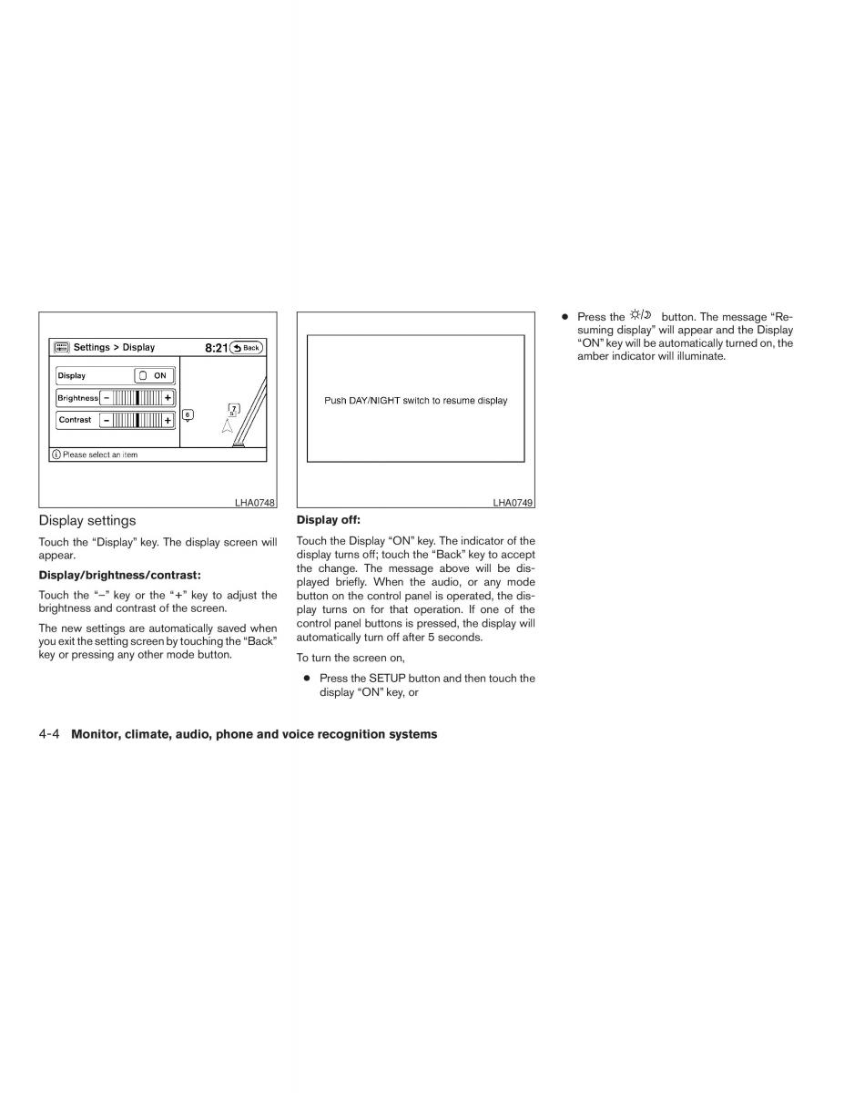 Nissan Altima L32 IV 4 owners manual / page 148