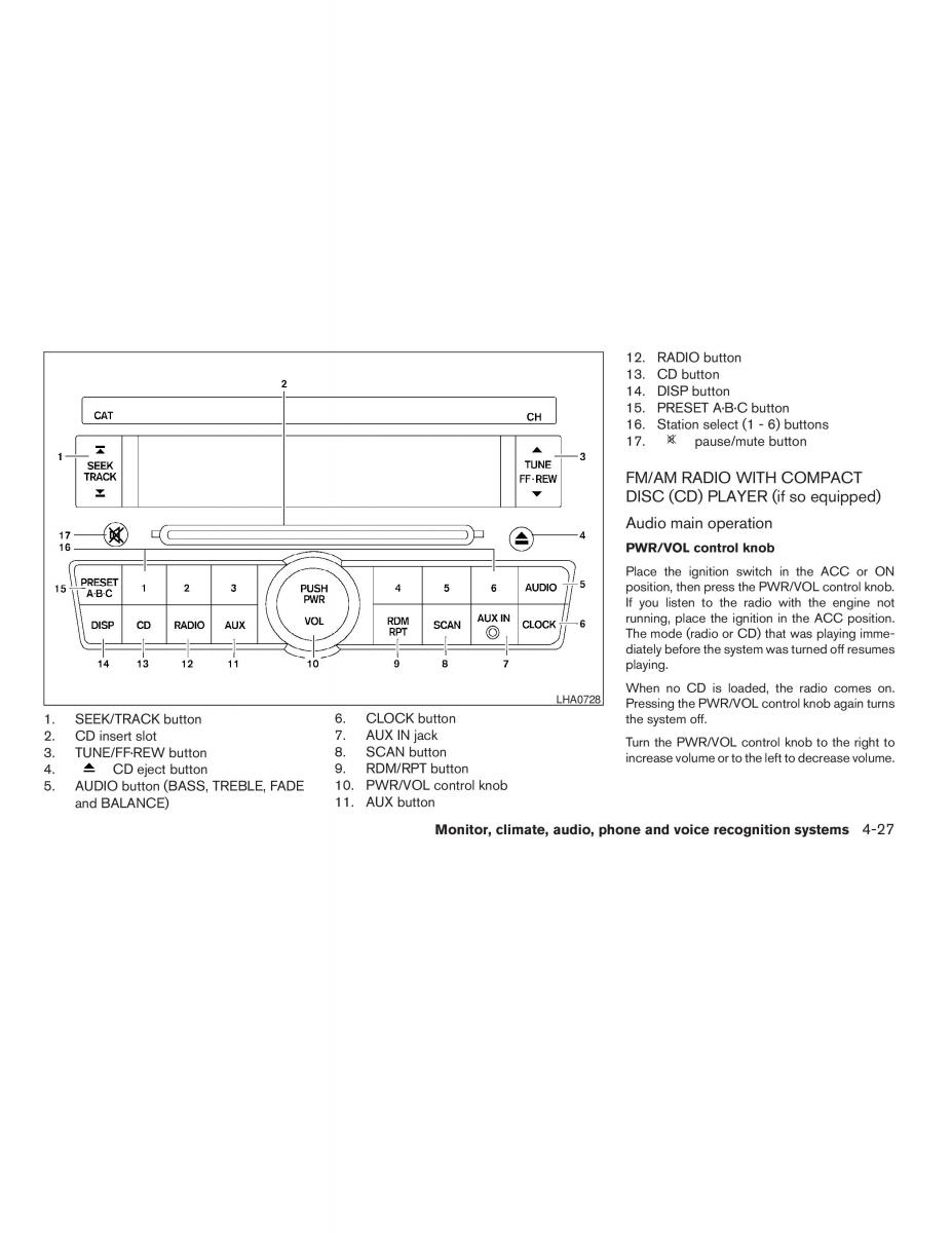 Nissan Altima L32 IV 4 owners manual / page 171