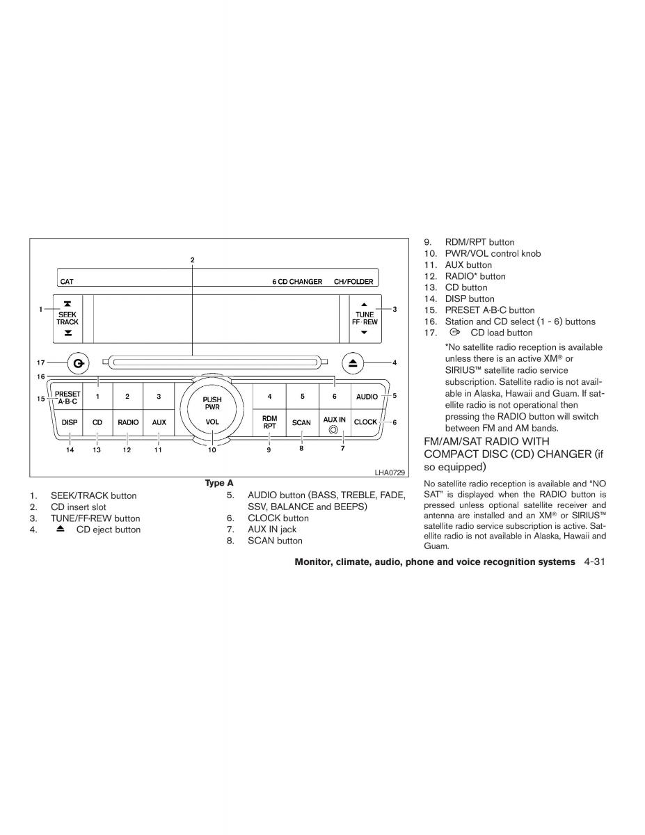 Nissan Altima L32 IV 4 owners manual / page 175