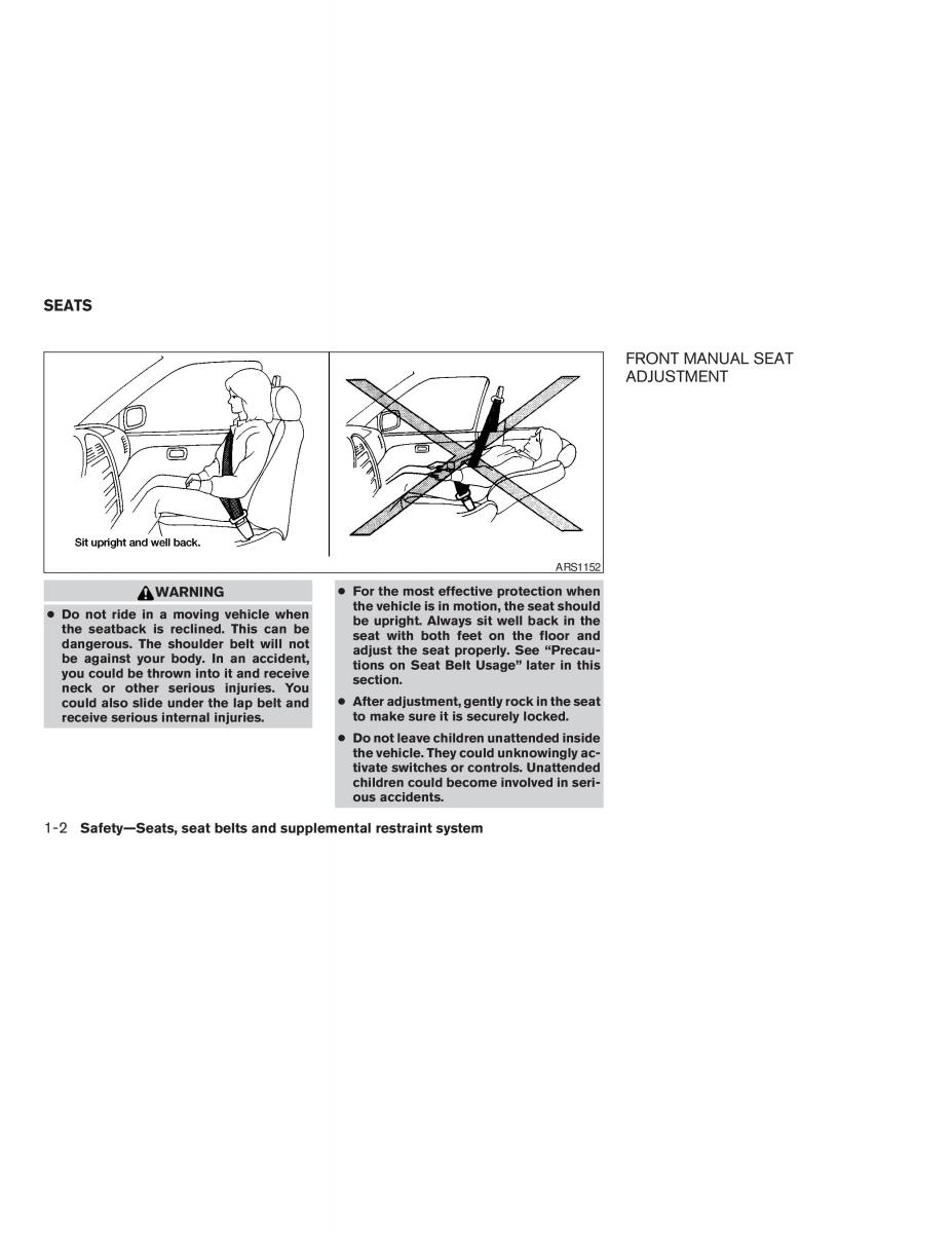 Nissan Altima L32 IV 4 owners manual / page 18