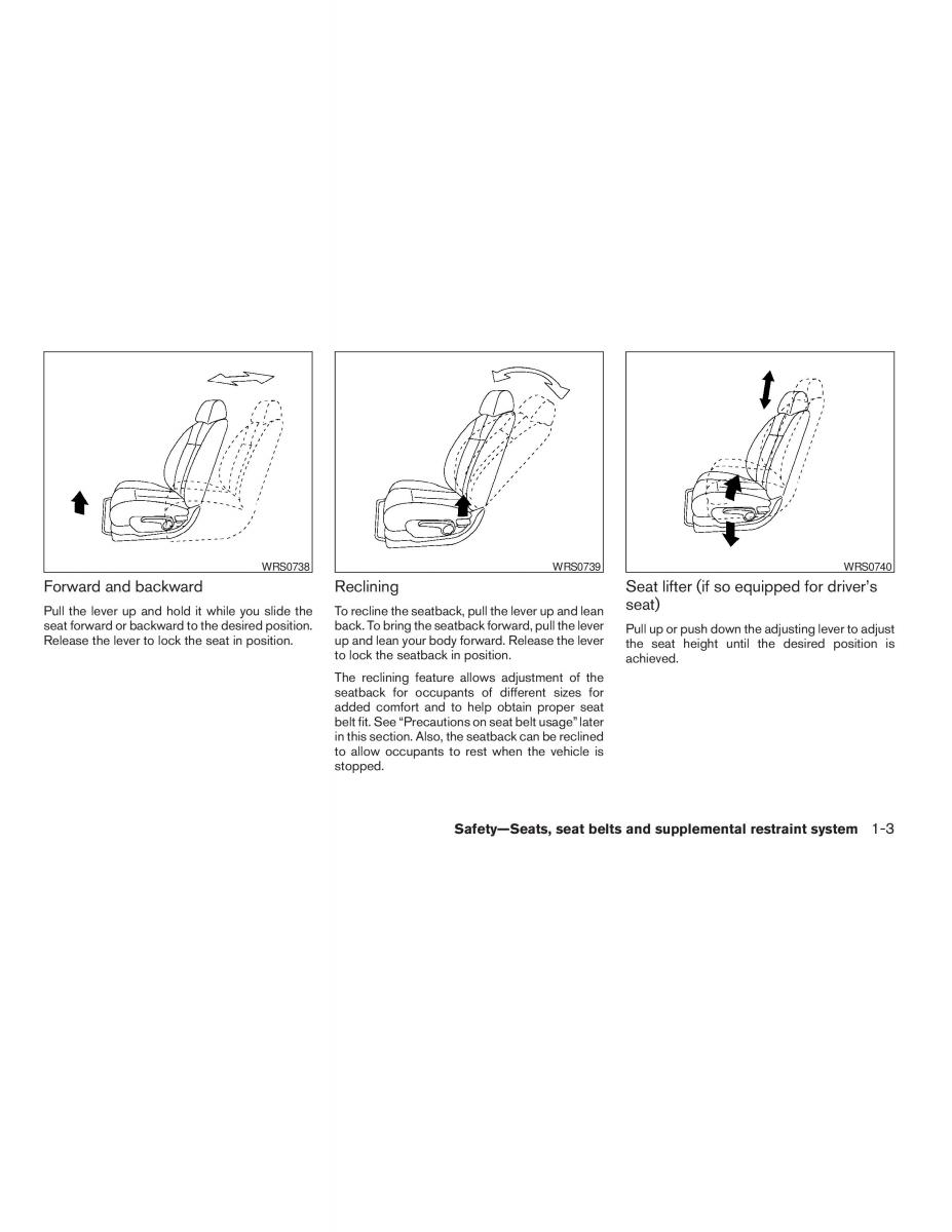 Nissan Altima L32 IV 4 owners manual / page 19