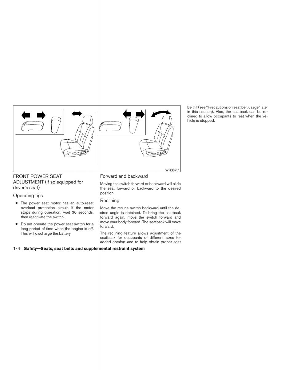 Nissan Altima L32 IV 4 owners manual / page 20