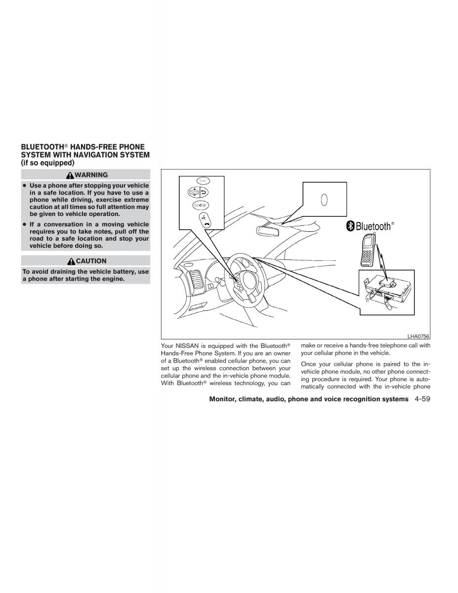 Nissan Altima L32 IV 4 owners manual / page 203