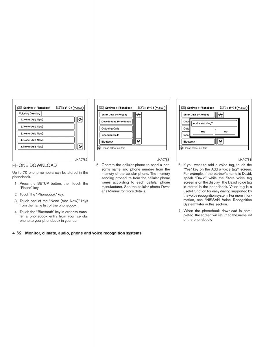 Nissan Altima L32 IV 4 owners manual / page 206