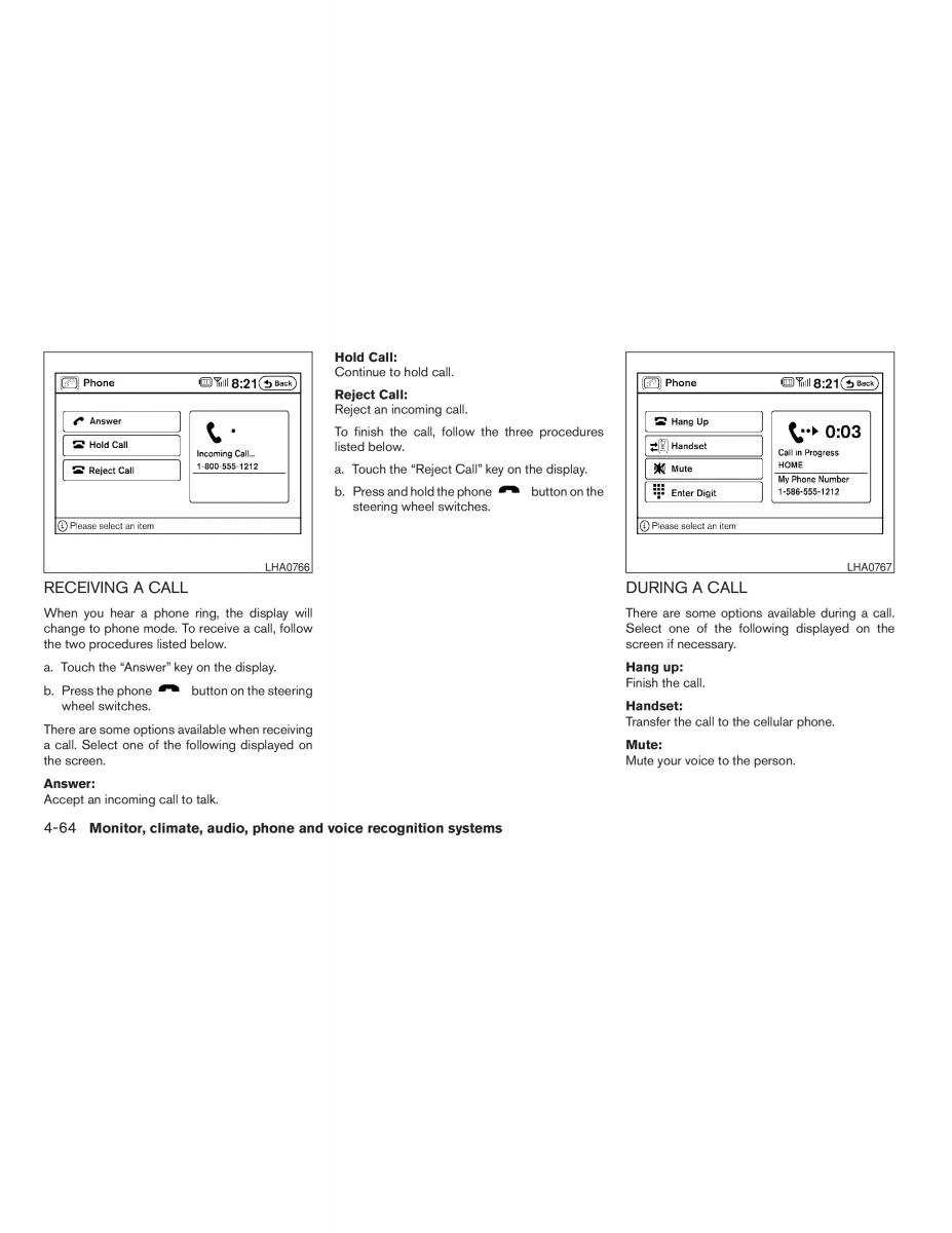 Nissan Altima L32 IV 4 owners manual / page 208