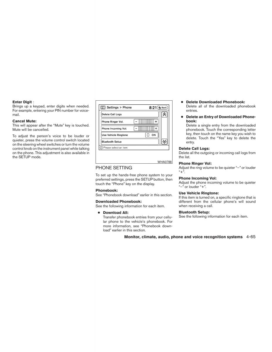 Nissan Altima L32 IV 4 owners manual / page 209