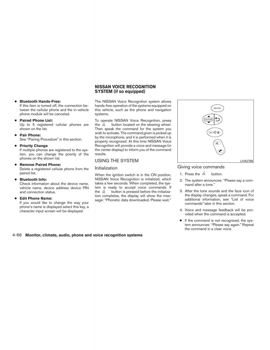 Nissan Altima L32 IV 4 owners manual / page 210