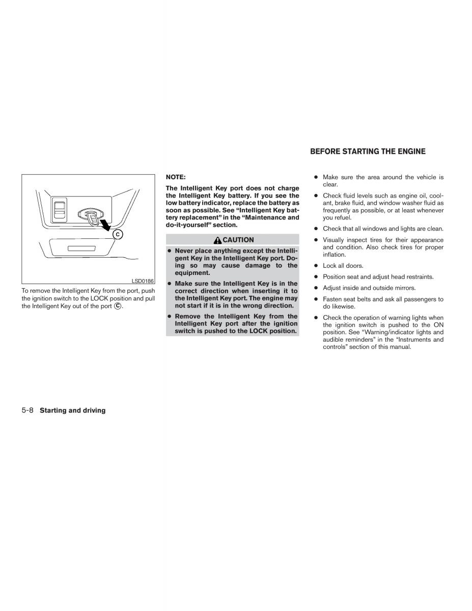 Nissan Altima L32 IV 4 owners manual / page 222