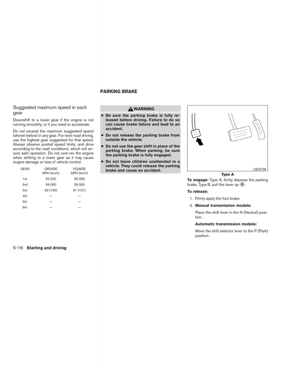 Nissan Altima L32 IV 4 owners manual / page 230