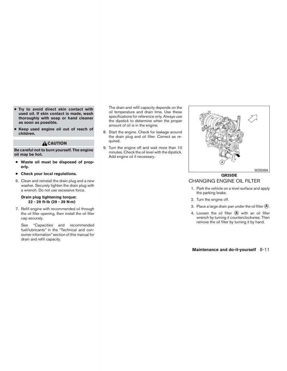 Nissan Altima L32 IV 4 owners manual / page 271