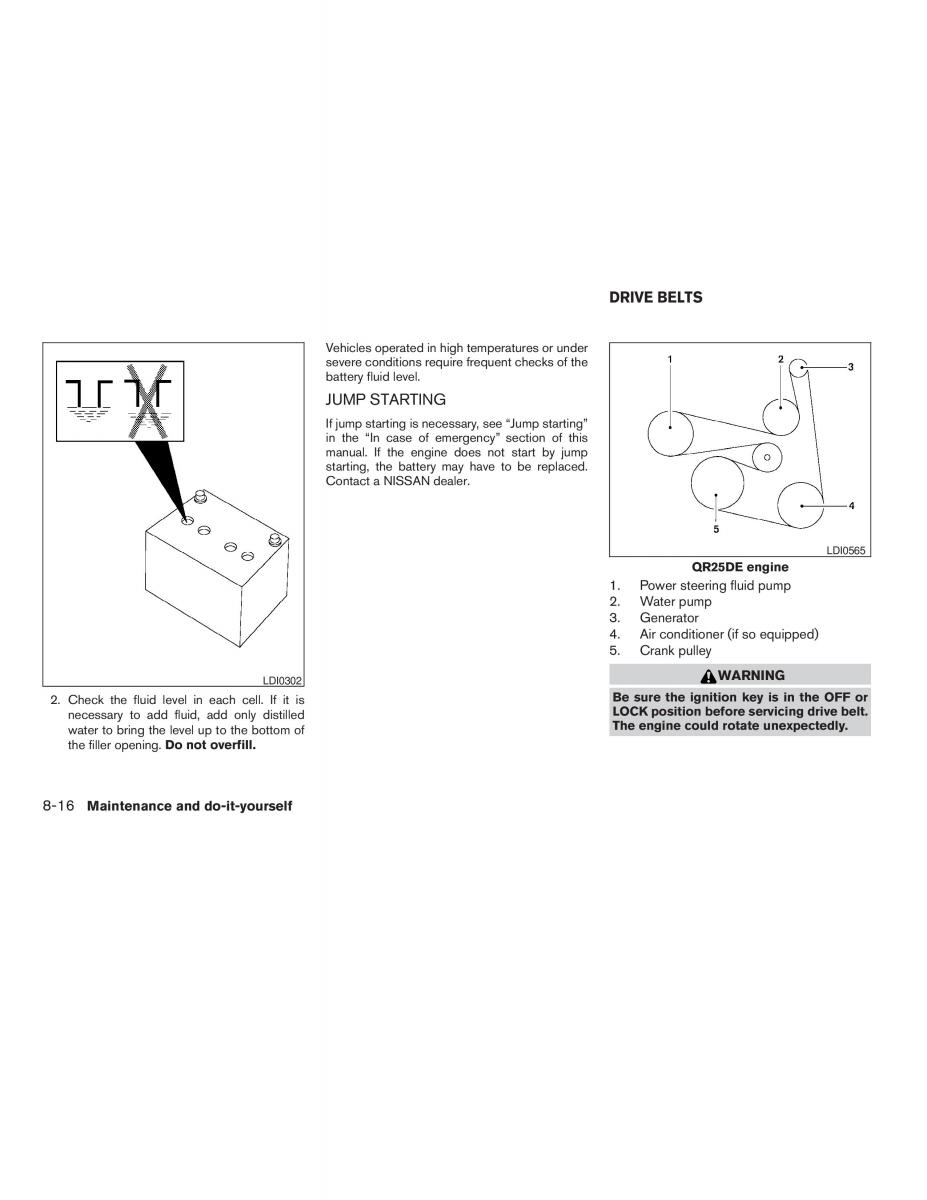 Nissan Altima L32 IV 4 owners manual / page 276