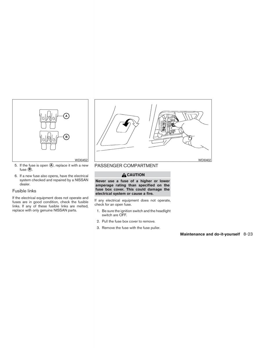 Nissan Altima L32 IV 4 owners manual / page 283