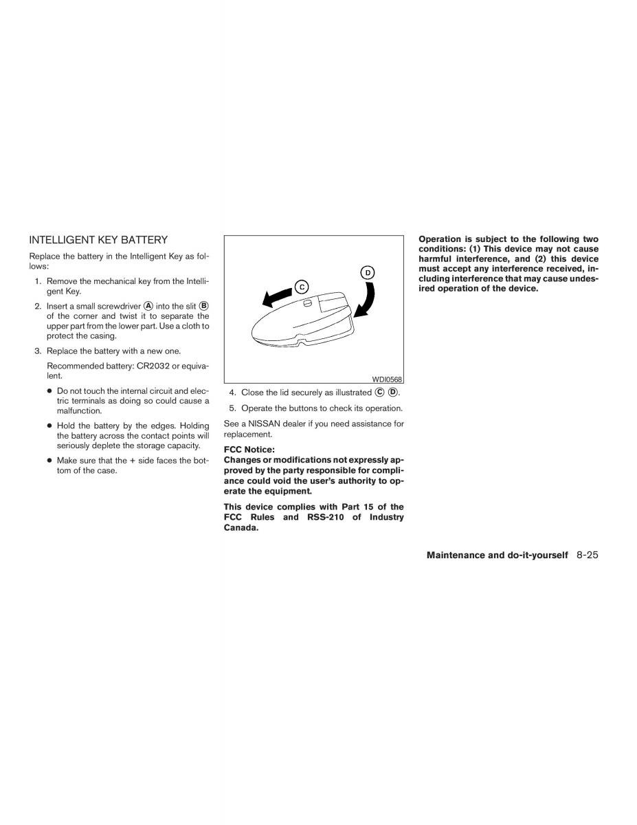 Nissan Altima L32 IV 4 owners manual / page 285