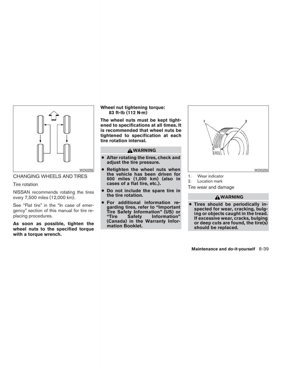 Nissan Altima L32 IV 4 owners manual / page 299