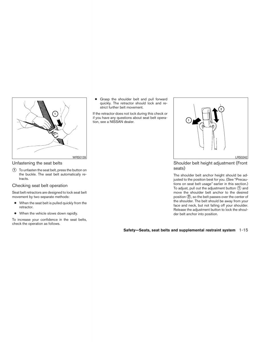 Nissan Altima L32 IV 4 owners manual / page 31