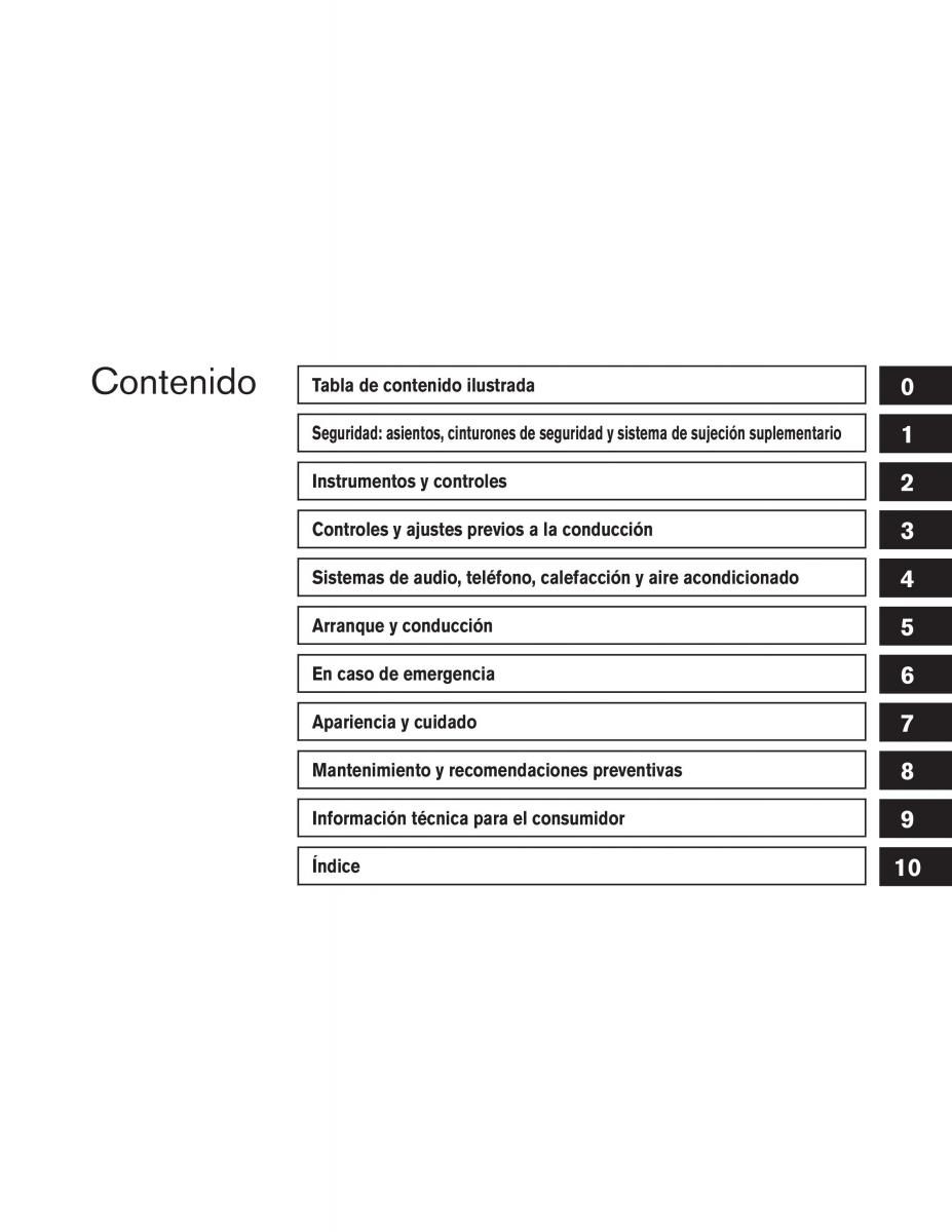 Nissan Altima L32 IV 4 manual del propietario / page 6