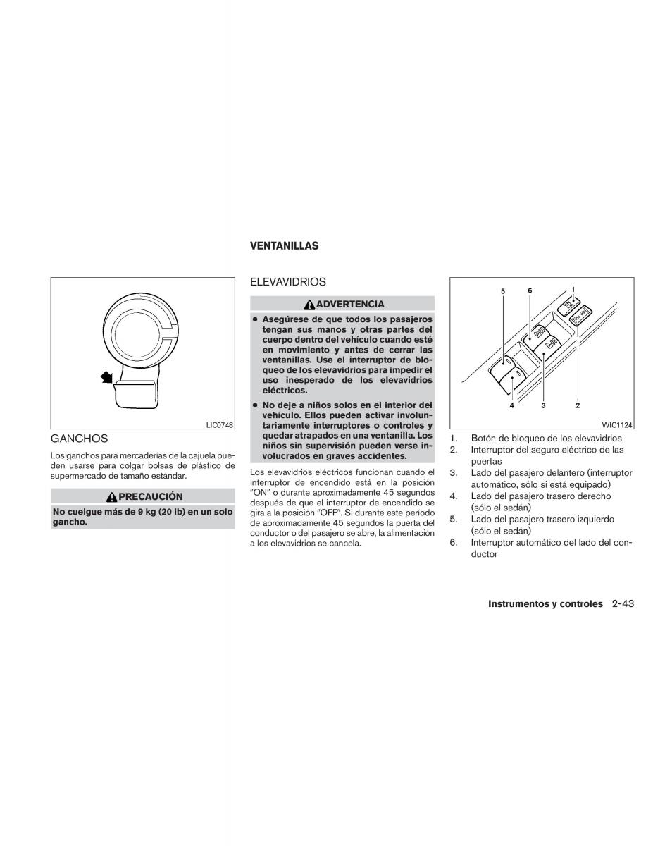 Nissan Altima L32 IV 4 manual del propietario / page 126