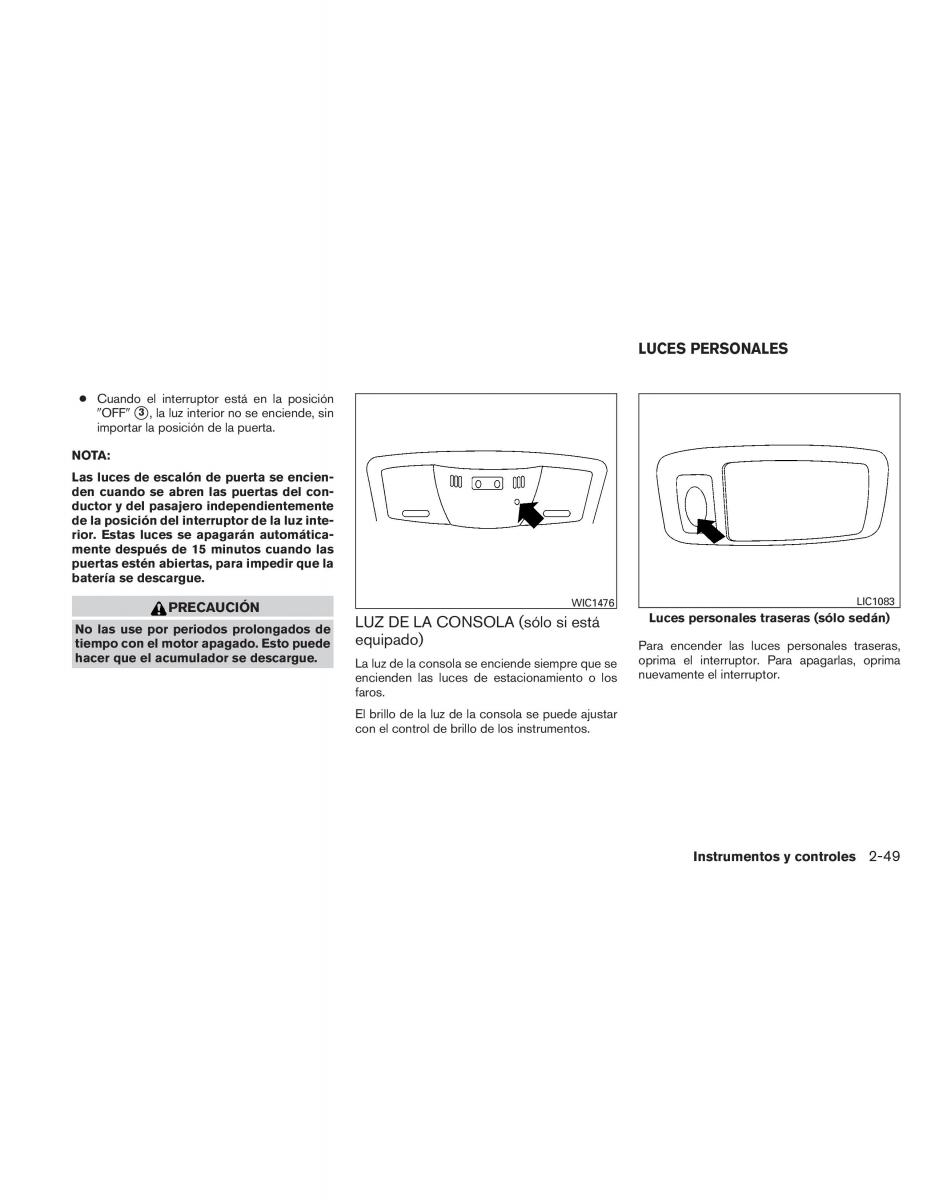 Nissan Altima L32 IV 4 manual del propietario / page 132