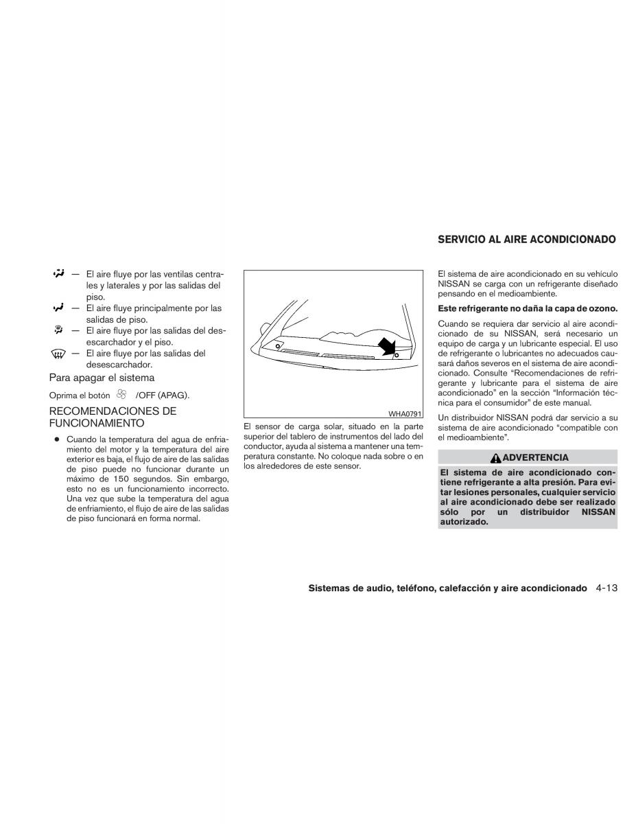 Nissan Altima L32 IV 4 manual del propietario / page 180