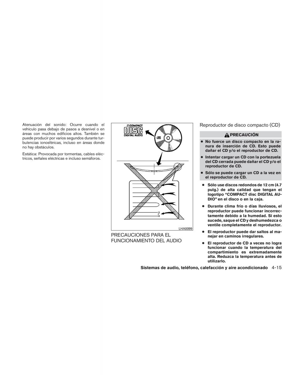 Nissan Altima L32 IV 4 manual del propietario / page 182