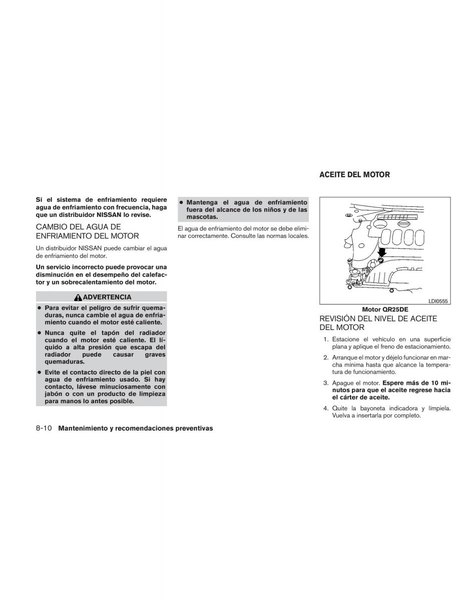 Nissan Altima L32 IV 4 manual del propietario / page 281