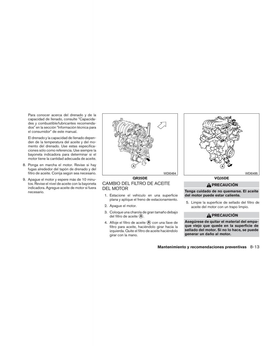 Nissan Altima L32 IV 4 manual del propietario / page 284