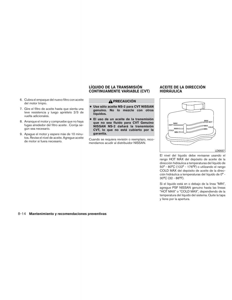 Nissan Altima L32 IV 4 manual del propietario / page 285