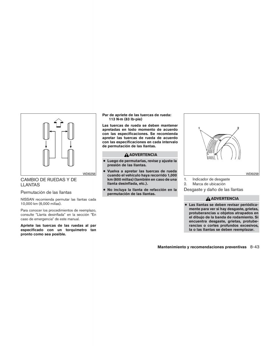 Nissan Altima L32 IV 4 manual del propietario / page 314