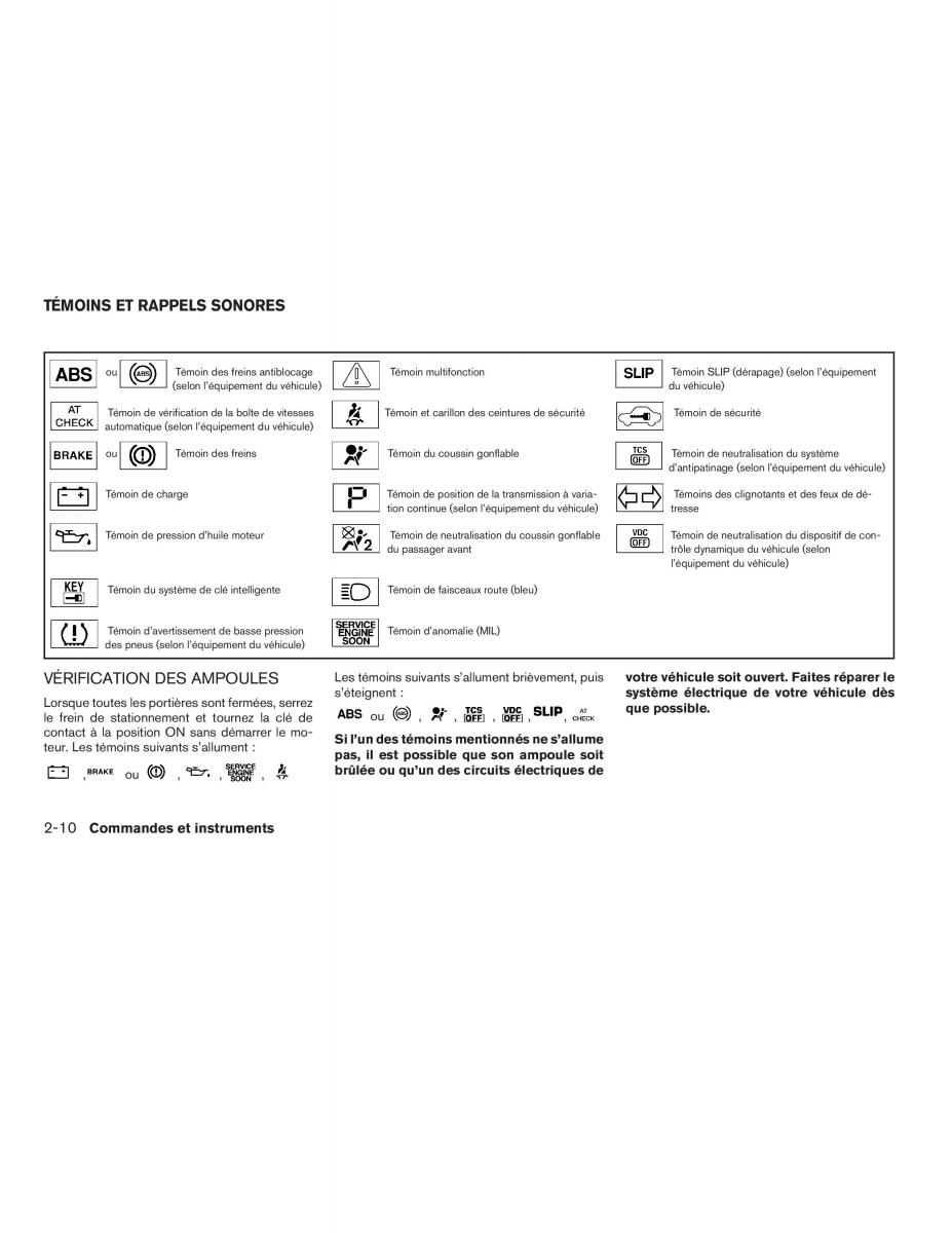 Nissan Altima L32 IV 4 manuel du proprietaire / page 88