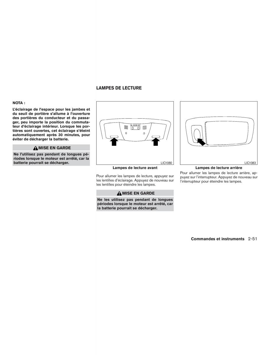 Nissan Altima L32 IV 4 manuel du proprietaire / page 129