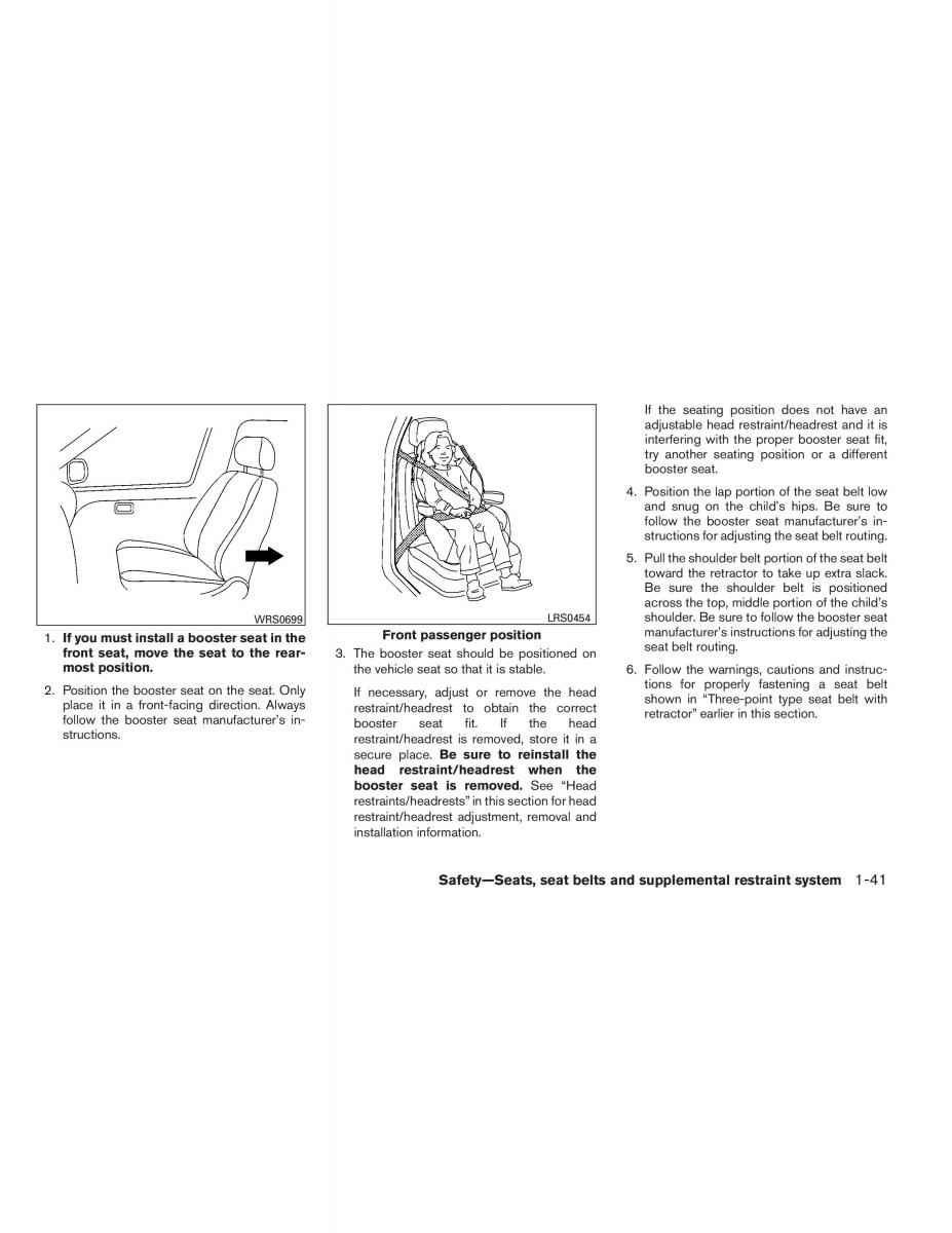 Nissan Altima L33 V 5 owners manual / page 58