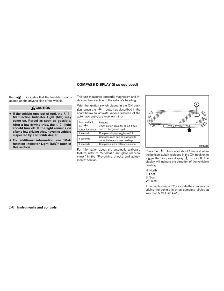 Nissan Altima L33 V 5 owners manual / page 83