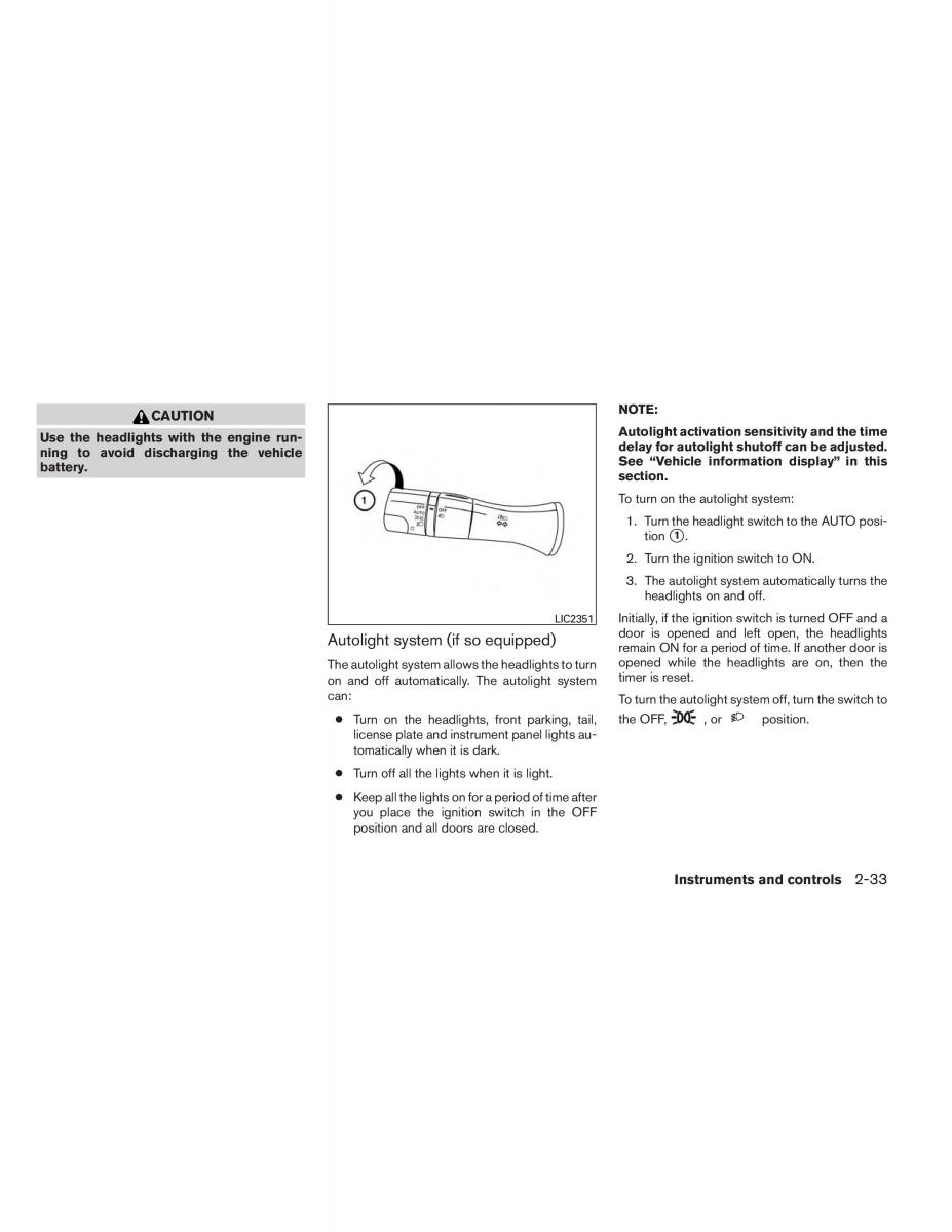 Nissan Altima L33 V 5 owners manual / page 110