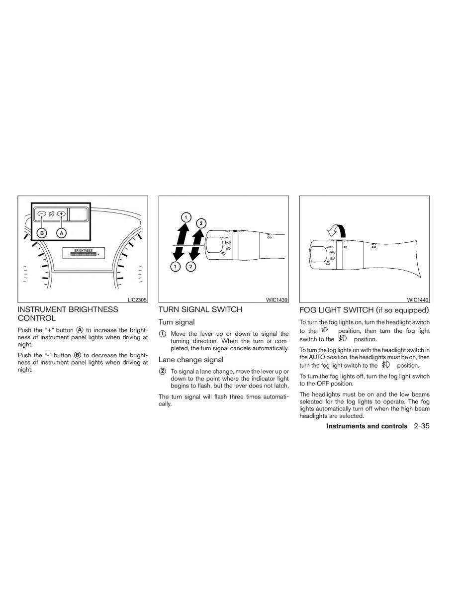 Nissan Altima L33 V 5 owners manual / page 112